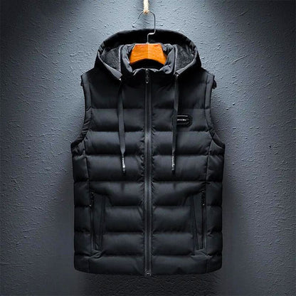 Dons Bodywarmer Heren Warm en Licht met Capuchon