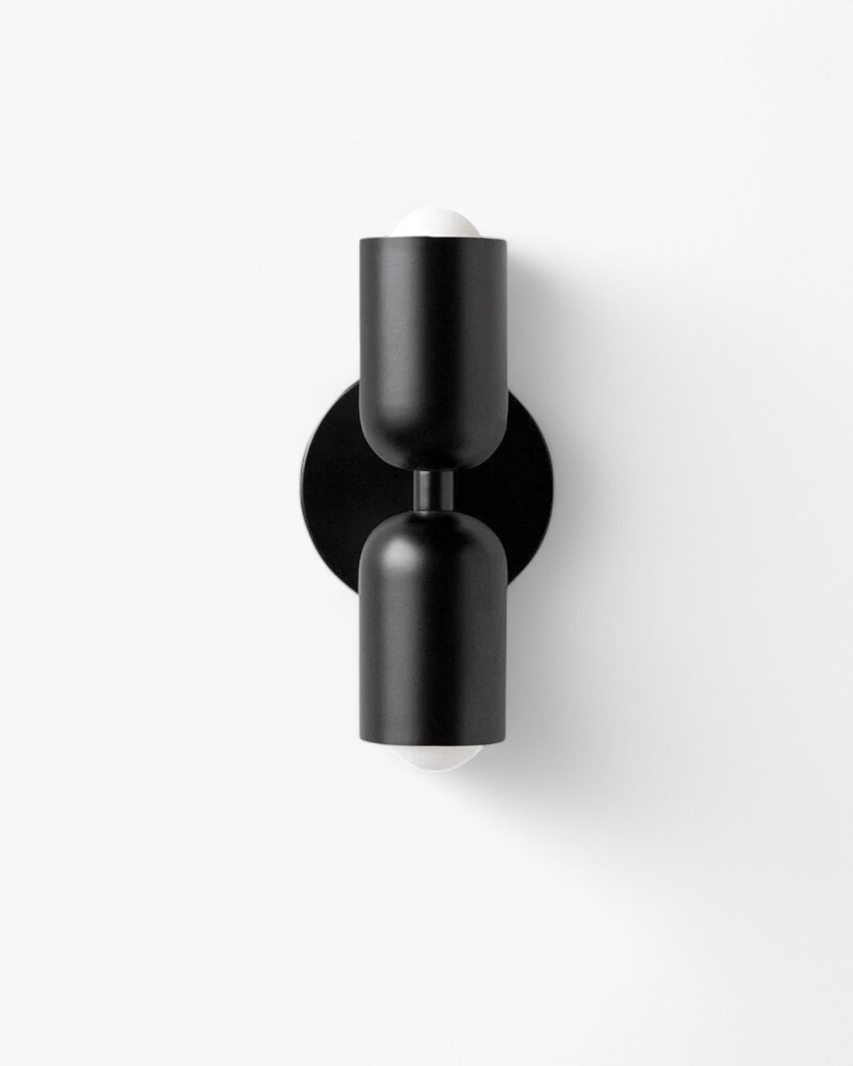 Wandlamp Dubbele Ronde Kap Zwart Frame Warm Sfeerlicht Slaapkamer Woonkamer Gang Minimalistische Wandverlichting Modern Japandi Scandinavisch Interieur