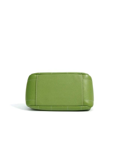 Leren Schoudertas Groen Simpel Stijlvol Design