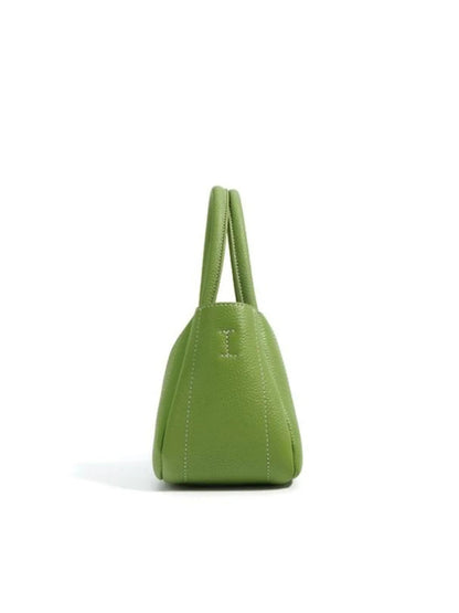 Leren Schoudertas Groen Simpel Stijlvol Design