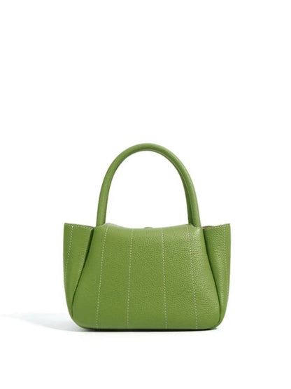 Leren Schoudertas Groen Simpel Stijlvol Design