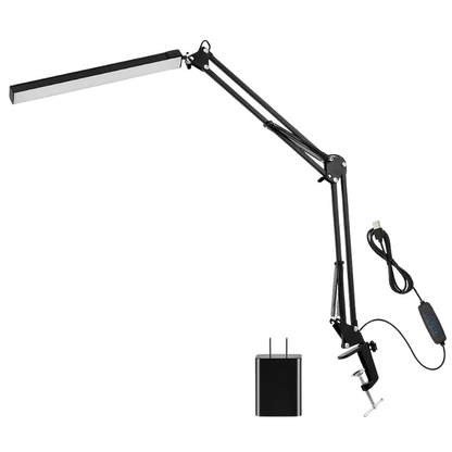 Verstelbare LED-bureaulamp met dimfunctie en kleurtemperatuur | Moderne aluminium tafellamp | Werkplek verlichting | Studielamp met geheugen
