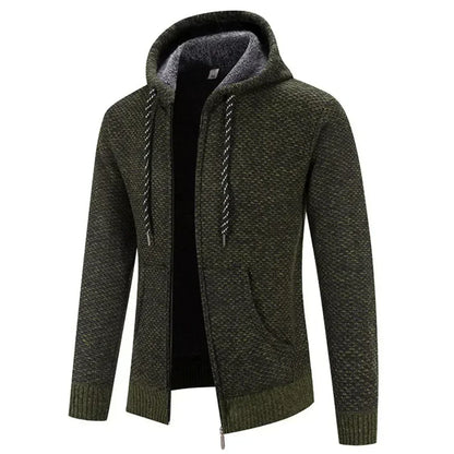 Heren Winterjas Gevoerd Sherpa Jas Met Capuchon Warm - StudioMarella