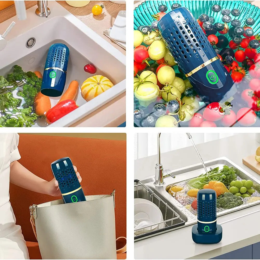 Draadloze Groente- en Fruitreiniger met Hydroxy-Ion Technologie – Compact Oplaadbaar Desinfectie-Apparaat voor Verse en Veilige Voeding