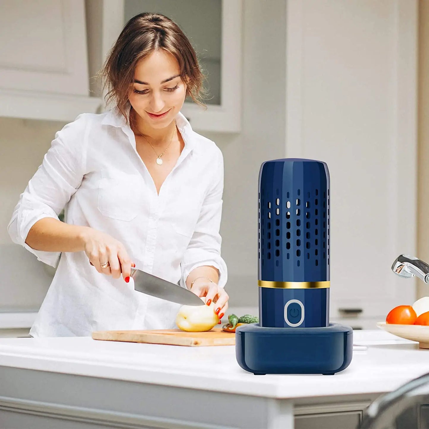 Draadloze Groente- en Fruitreiniger met Hydroxy-Ion Technologie – Compact Oplaadbaar Desinfectie-Apparaat voor Verse en Veilige Voeding