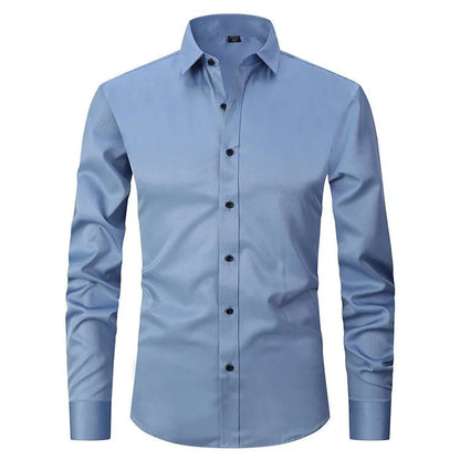 Lorenzo | Elasticiteitsshirt Elegante Transpirerende Heren Overhemd