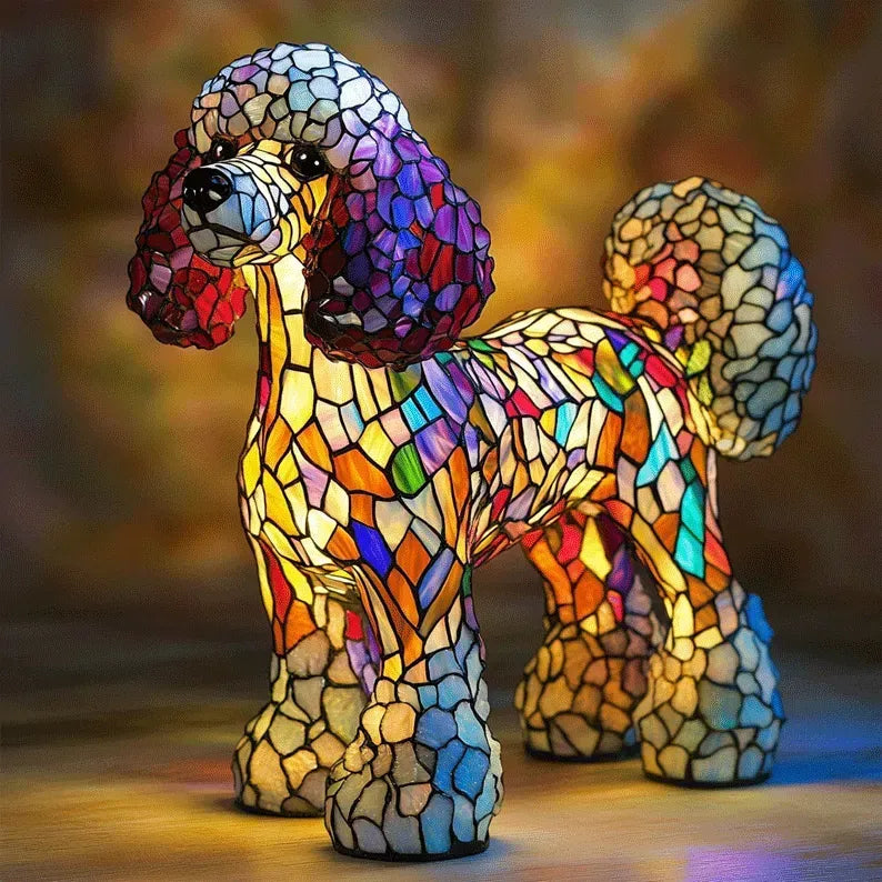 Decoratieve Hondenlamp met Uniek Motief – Sfeerverlichting voor Hondliefhebbers