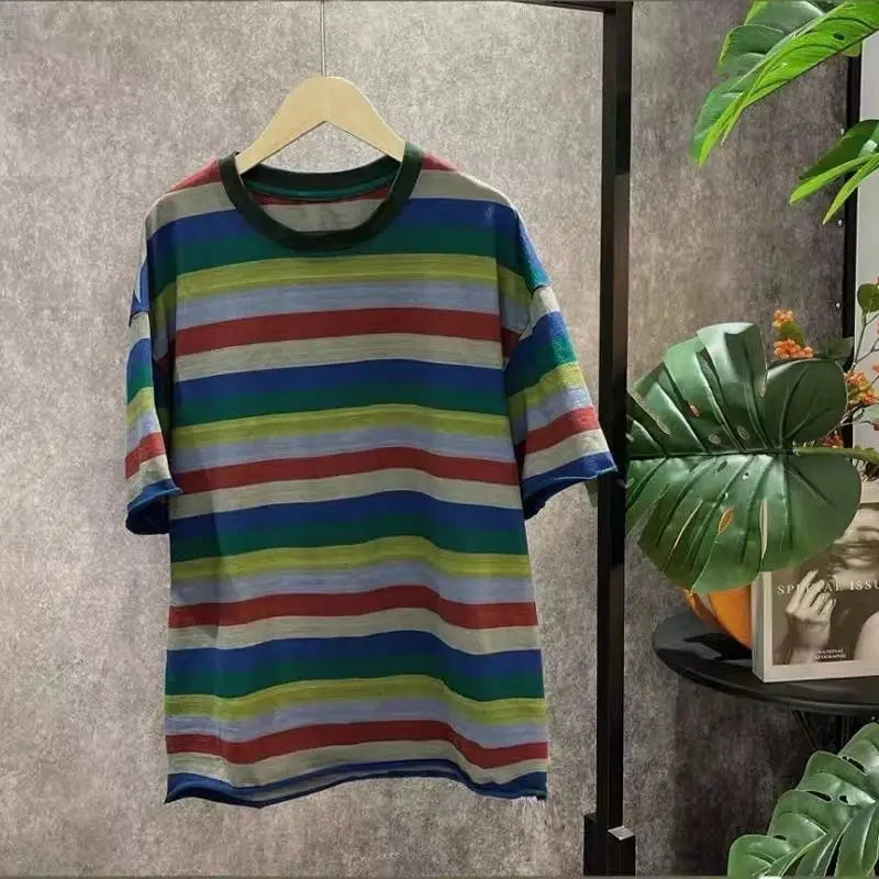 Vrouwelijke Gestreepte T-Shirts Casual Mode