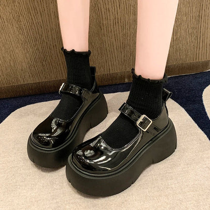 Punk Platform Schoenen Zwarte Goth Pumps - StudioMarella