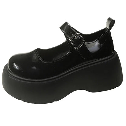 Punk Platform Schoenen Zwarte Goth Pumps