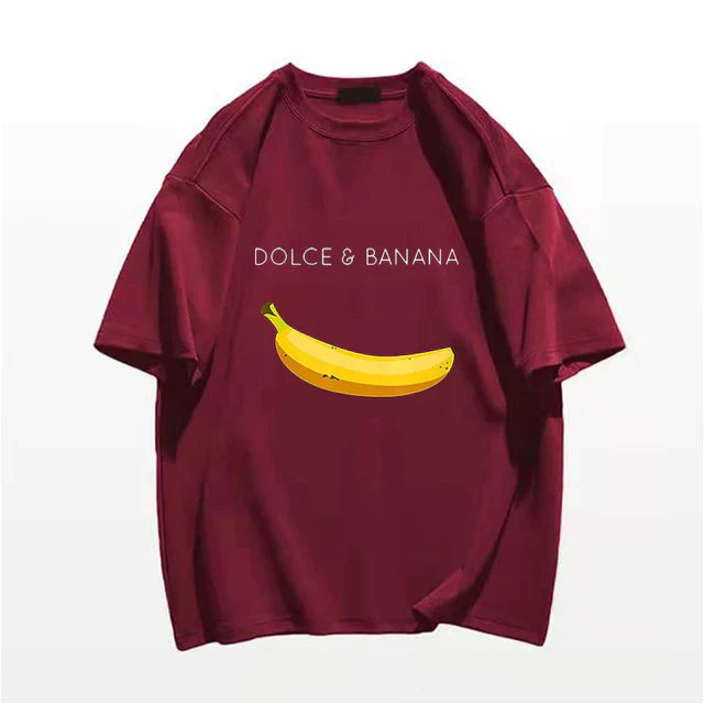 Calvin T-shirt Met Bananenprint Elegante Stijl