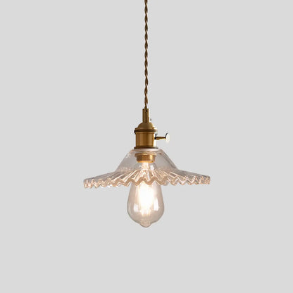 Hanglamp Glas Brons Verstelbare Kabel Woonkamer Eettafel Transparante Glazen Hanglamp Sfeerverlichting Vintage