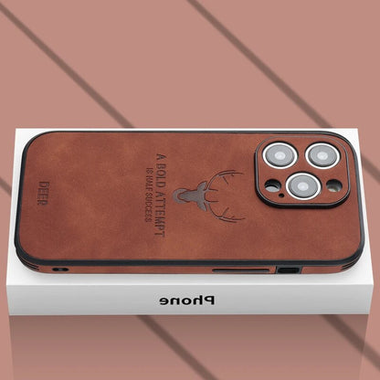 Smartphone Hoesje in Leerlook — Slank Design met Valbescheming & MagSafe-Compatibiliteit voor iPhone 16/15/14/13/12