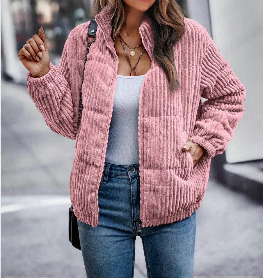 Damesjas Corduroy Warm Zacht en Comfortabel - StudioMarella