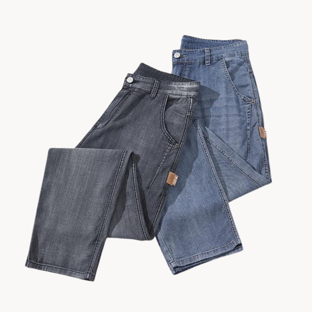 Heren Jeans Loose Fit Retro Casual Stijl
