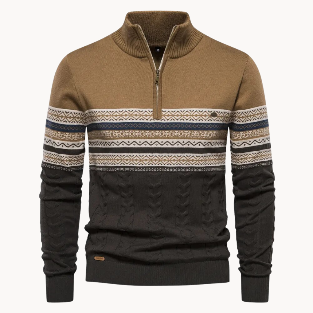 Merino Look Heren Trui Gebreid Warm en Comfortabel