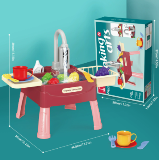 Interactieve Speelkeuken met Waterpomp en Spoelbak voor Fantasievol Rollenspel