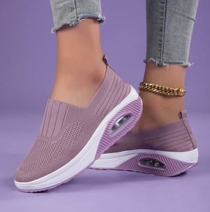 Sportieve Wandelsneakers met Ergonomische Ondersteuning Zwart Wit Marineblauw Beige Grijs Roze Rood Dames Heren Ademend Comfortabel Dagelijks