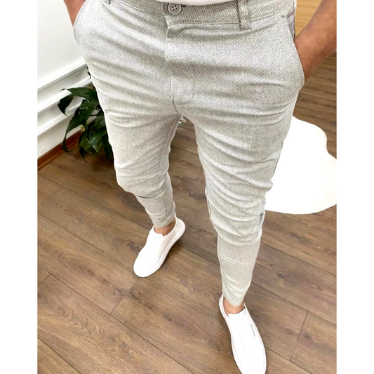 Heren Chino Broek Slim Fit Comfortabel Jogger Model - StudioMarella