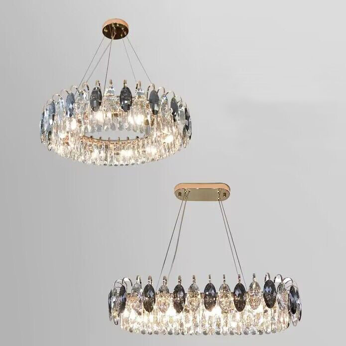 Moderne Kristallen Kroonluchter Set voor Woonkamer en Eetkamer