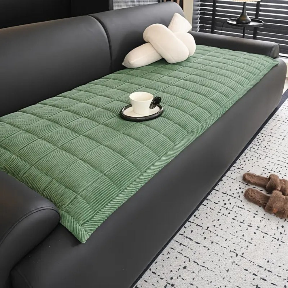 Gestoffeerde Bankhoes met Gequilte Textuur Antislip Meubelbescherming voor Moderne Woonkamer Interieur