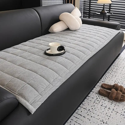Gestoffeerde Bankhoes met Gequilte Textuur Antislip Meubelbescherming voor Moderne Woonkamer Interieur