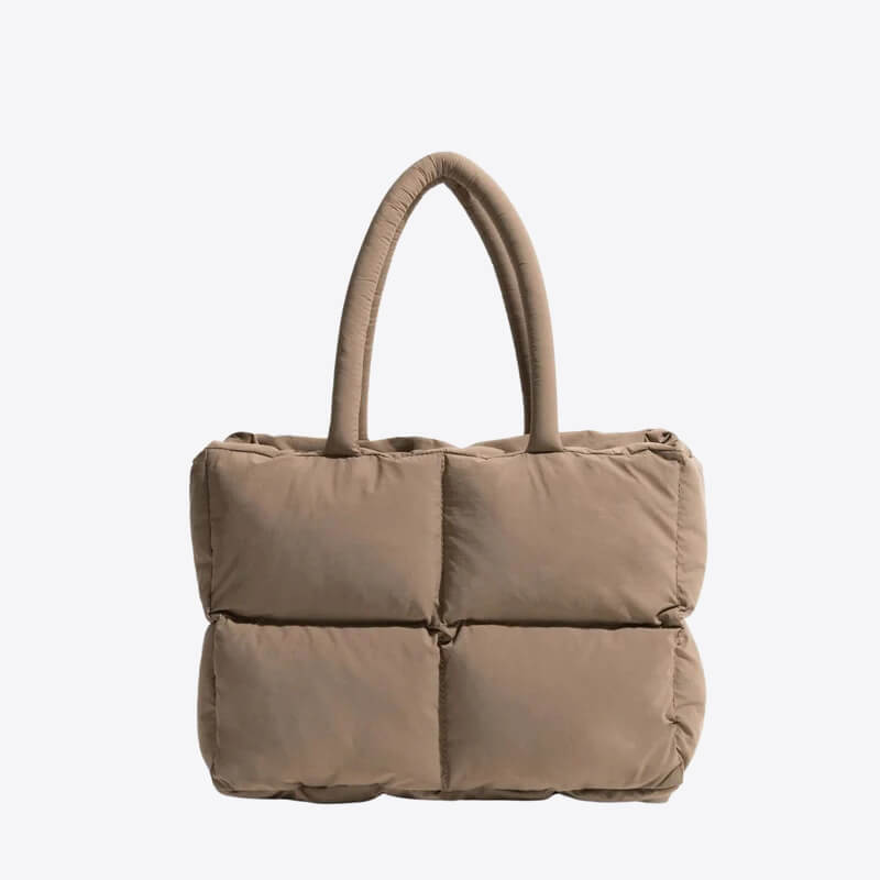 Dames Tote Tas Zwart Puffer Stijlvol en Ruim