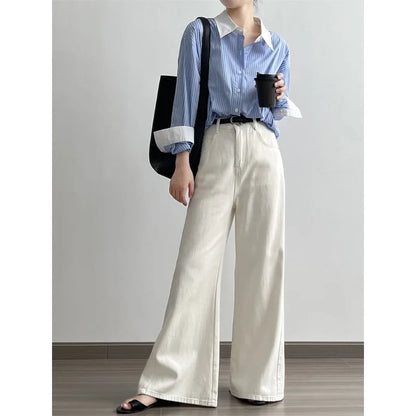 Dames Blouse Oversized Gestreept Stijlvol Mode