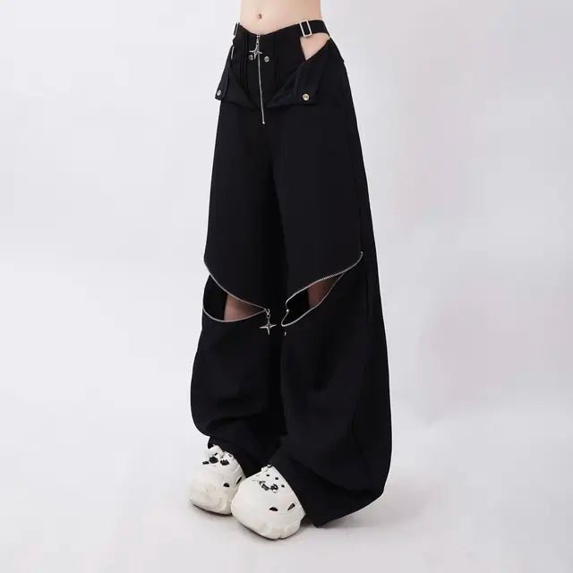Vrouwelijke Cargo Broek Streetwear Stijl