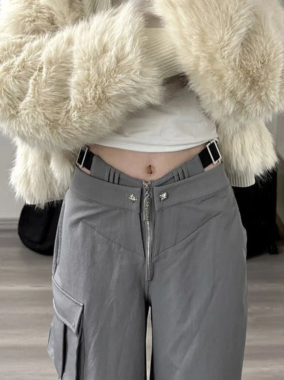 Vrouwelijke Cargo Broek Streetwear Stijl