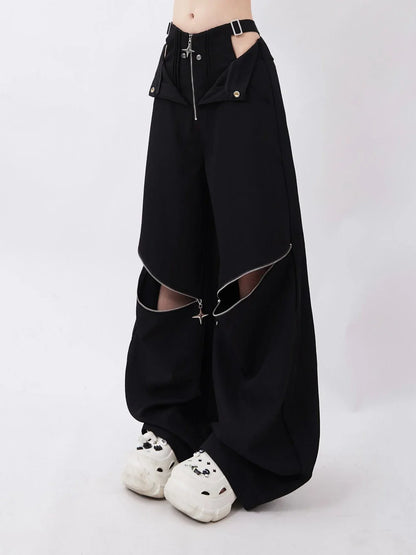 Vrouwelijke Cargo Broek Streetwear Stijl