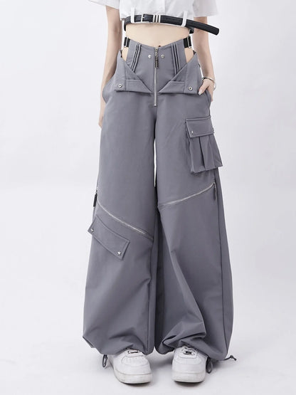 Vrouwelijke Cargo Broek Streetwear Stijl