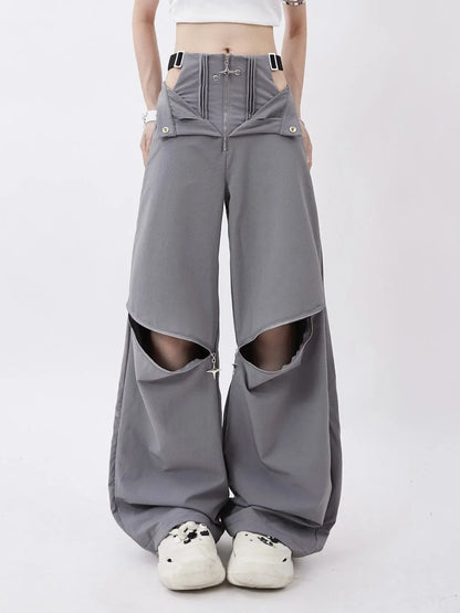 Vrouwelijke Cargo Broek Streetwear Stijl
