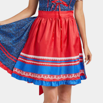 Traditionele Dirndl Jurk Rok Roos Duits Design