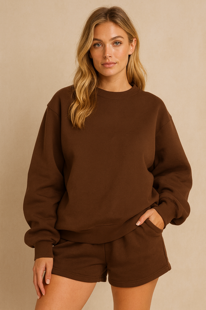 Dames Zomeroutfit Comfy Tweedelig Sweater Set