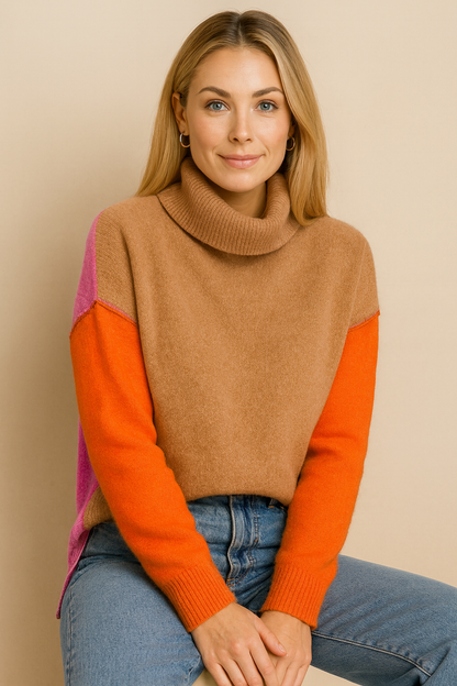 Dames Coltrui Kleurblok Geaderd Design Raisa - StudioMarella