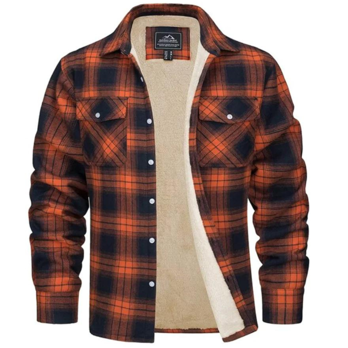 Fleece Jas Warm en Waterdicht voor Heren Geruit