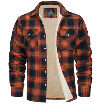 Fleece Jas Warm en Waterdicht voor Heren Geruit