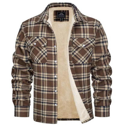 Fleece Jas Warm en Waterdicht voor Heren Geruit