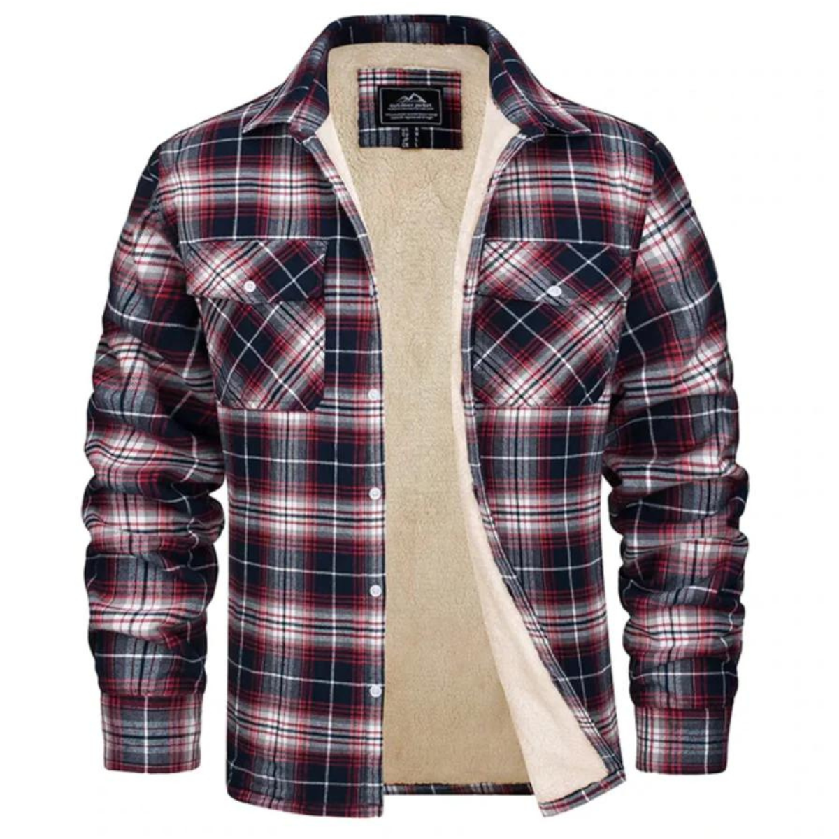 Fleece Jas Warm en Waterdicht voor Heren Geruit