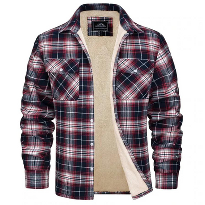 Fleece Jas Warm en Waterdicht voor Heren Geruit