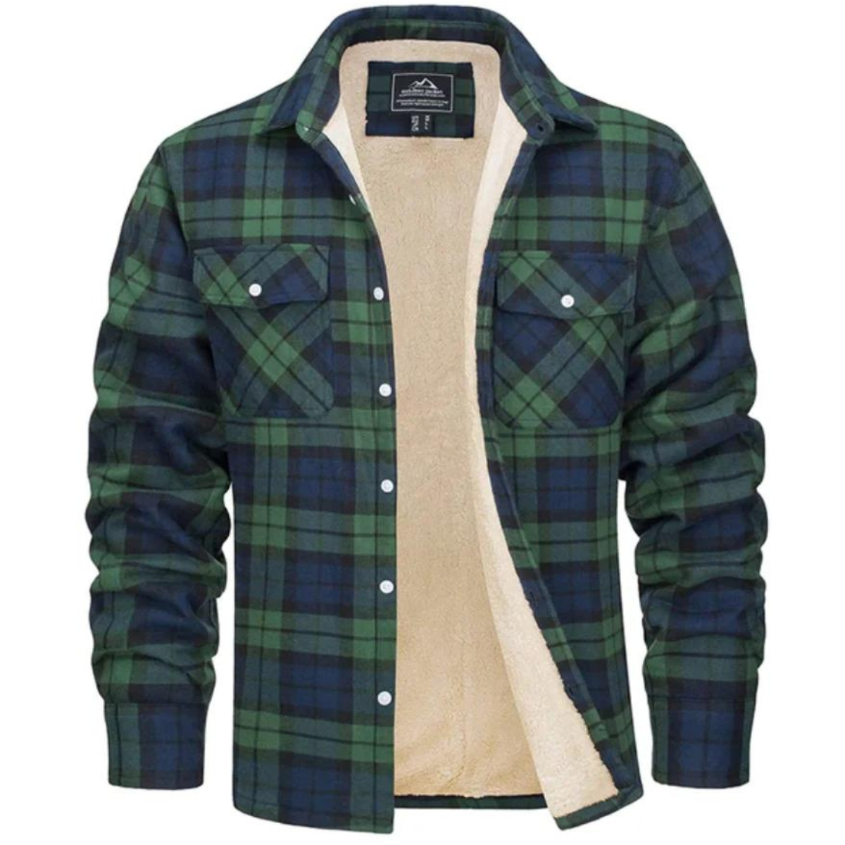 Fleece Jas Warm en Waterdicht voor Heren Geruit