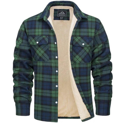 Fleece Jas Warm en Waterdicht voor Heren Geruit