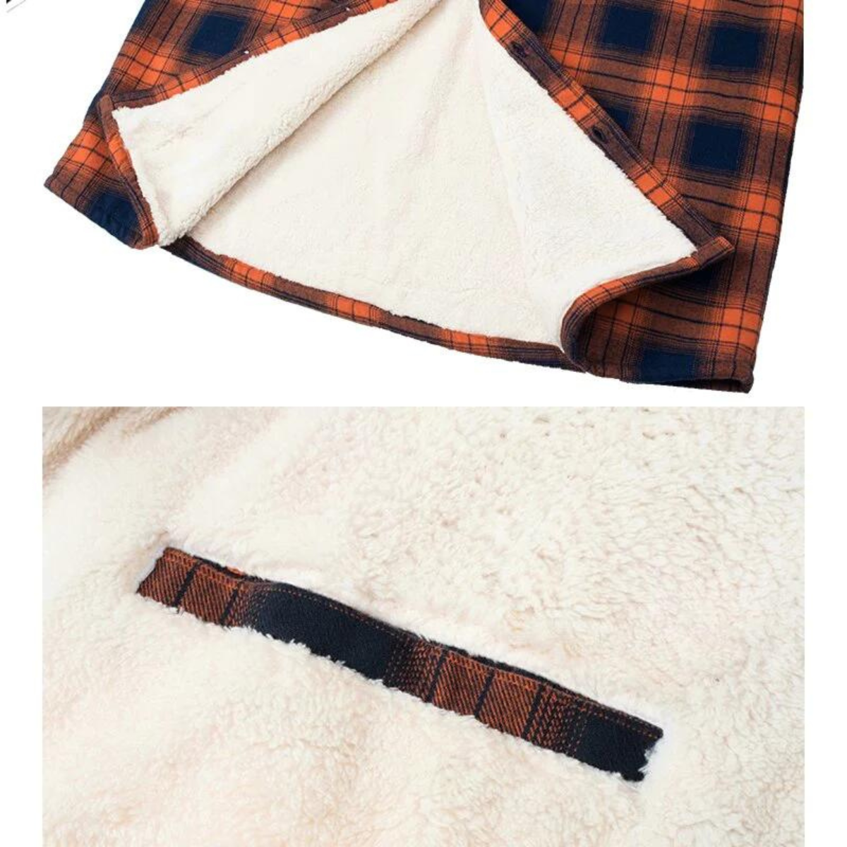 Fleece Jas Warm en Waterdicht voor Heren Geruit