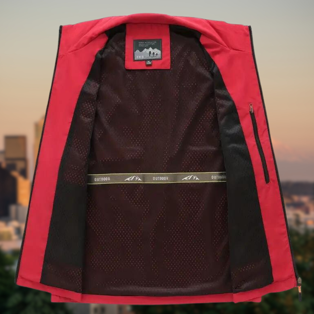 Heren Vest Met Meerdere Zakken Rits Voor Outdoor