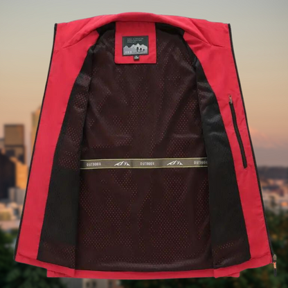Heren Vest Met Meerdere Zakken Rits Voor Outdoor