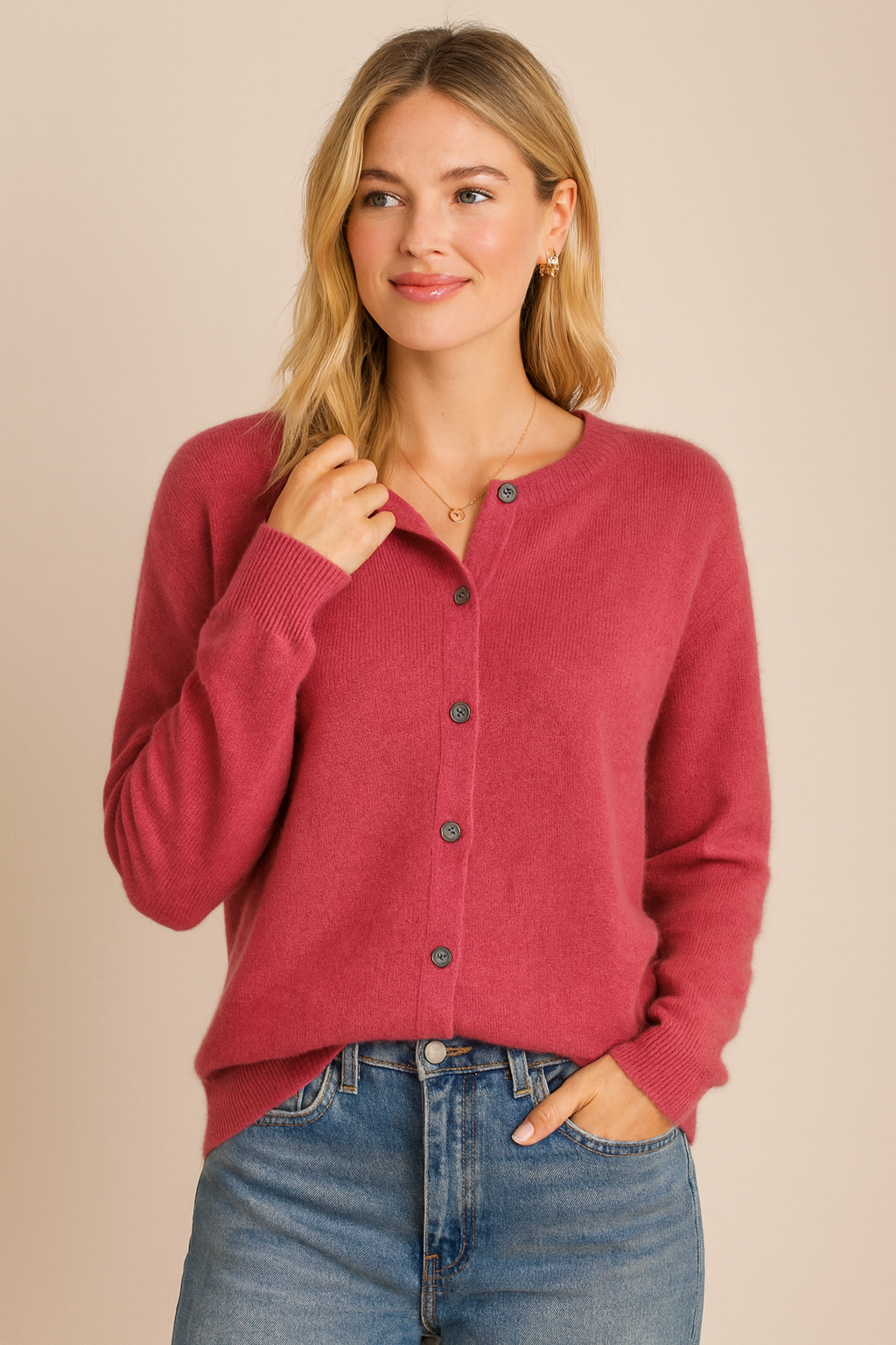 Dames Gebreide Vest Zacht Ronde Hals → Dames Gebreide Vest Zacht Comfortabel Ronde Hals