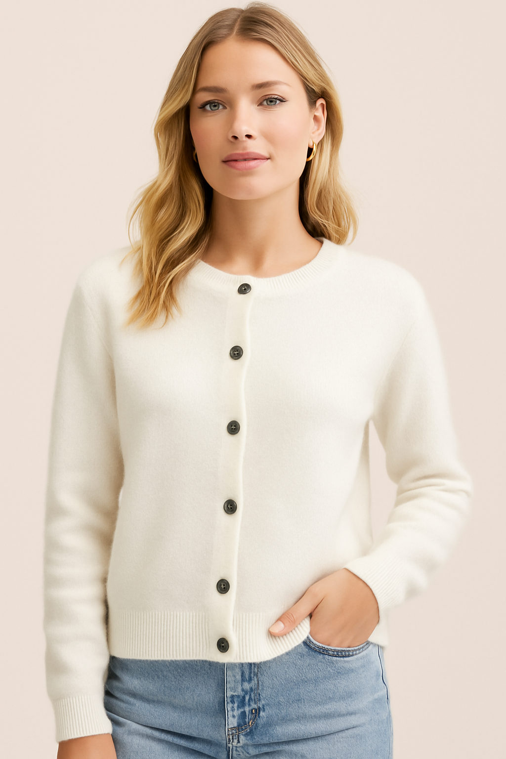 Dames Gebreide Vest Zacht Ronde Hals → Dames Gebreide Vest Zacht Comfortabel Ronde Hals