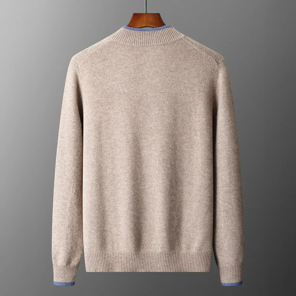 Heren Cashmere Vest Rits Elegante Snit
