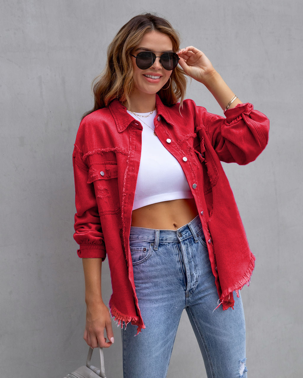 Ripped Jeans Jasje Dames Trendy Mode